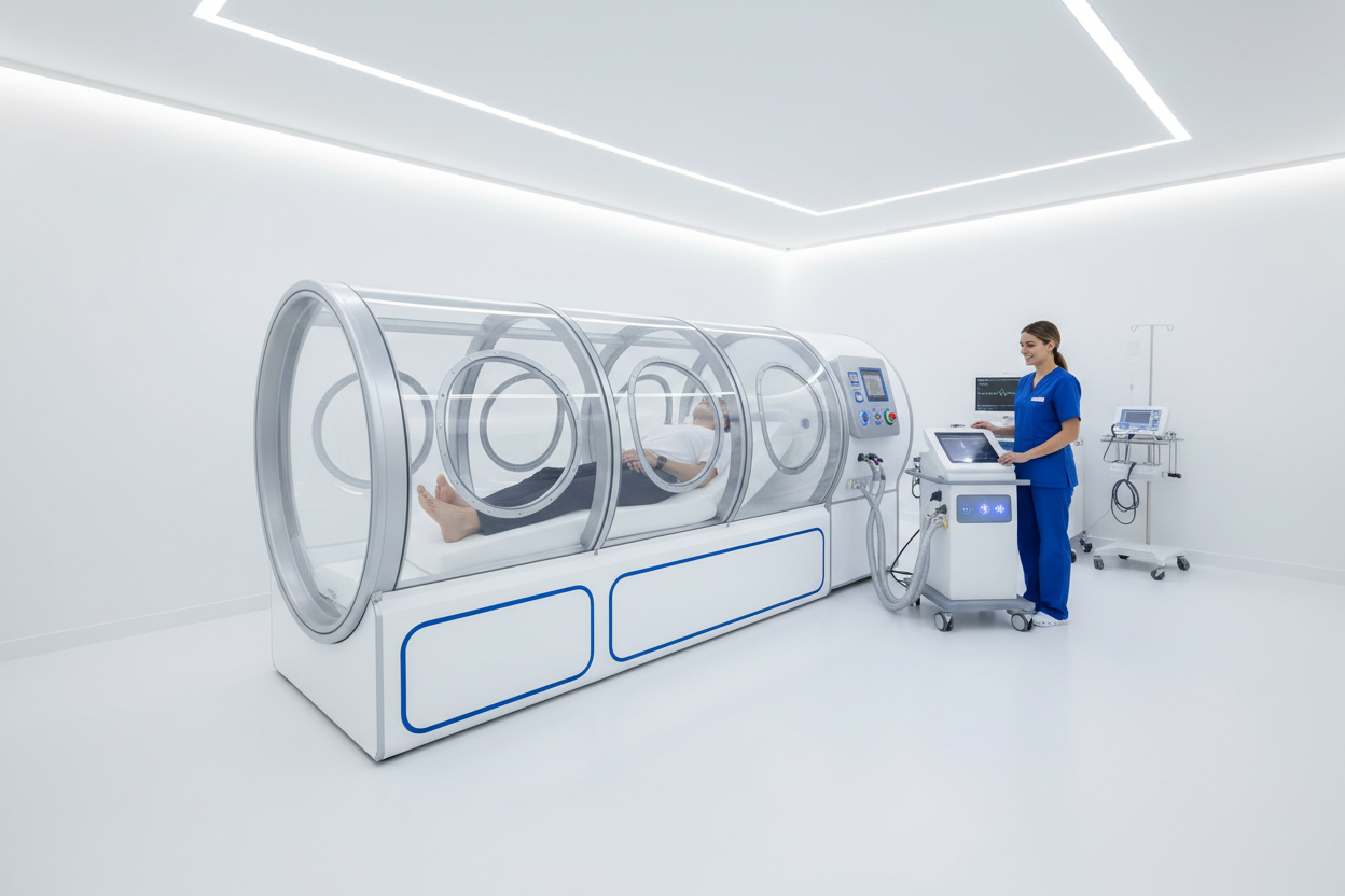 O2-Peak Hyperbaric Oxygen Chamber - Home Longevity Suite