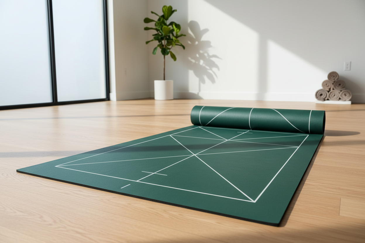 Grip Master Pro Eco-Friendly Yoga Mat - Non-Slip Alignment Guide