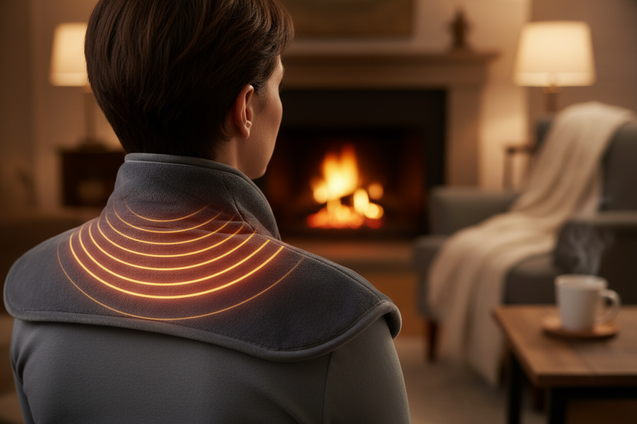 Thermal Comfort Neck & Shoulder Heating Wrap - Rapid Relief Heat Therapy